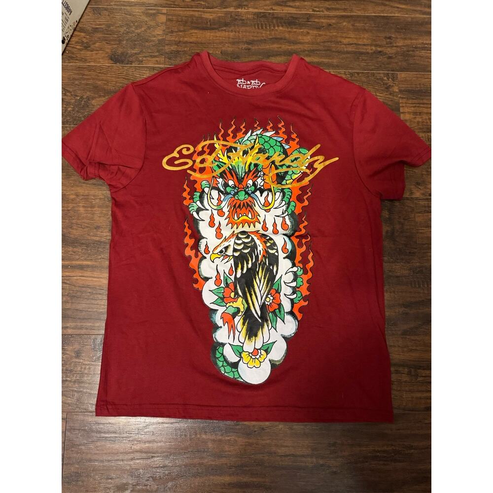 Ed Hardy Men's T-Shirt Size Medium Dragon Eagle Graphic Tee NWT